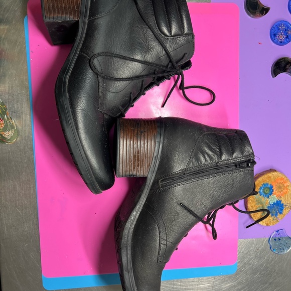 Ultimate Comfort Collection by Clarks black boots zip and lace sz 11M - Picture 9 of 10